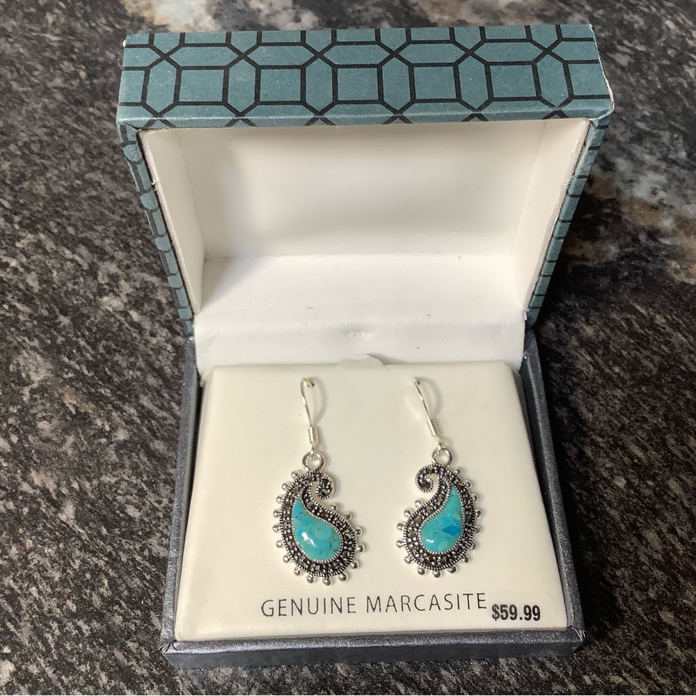 Silver and Marcasite earrings